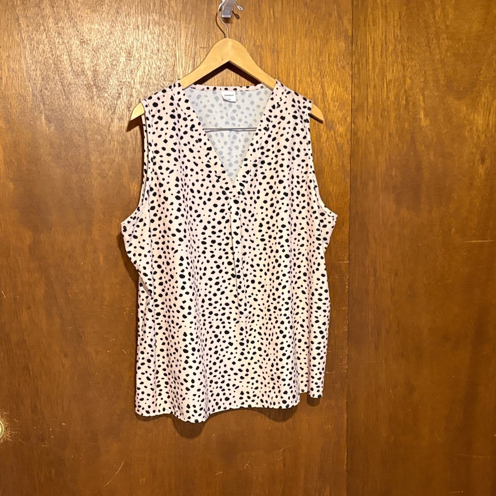 Elegant Black and White Polka Dot Blouse